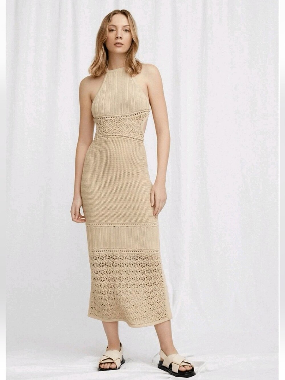 Significant Other Abby Halter Crochet Dress Size 10